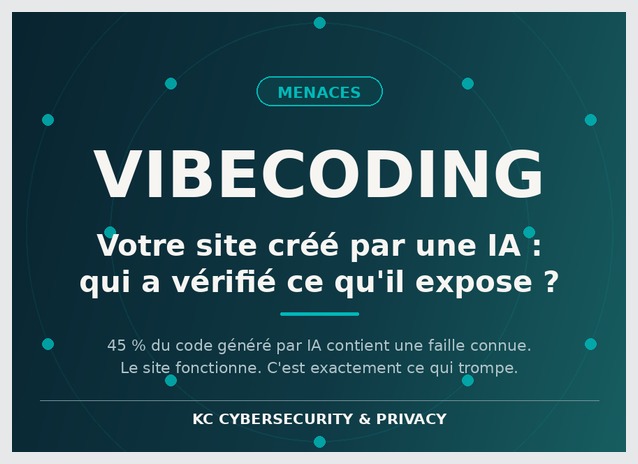 Votre site a été créé par une IA en trois jours. Qui a vérifié ce qu'il expose ?